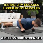 TRX Push-It – Push-up Handles for Strength Training, Home Gym Workouts, Core & Upper Body Exercise Equipment, Ergonomic Push-Up Stands for Chest, Arms & Abs Training