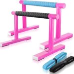 Strength Training Parallettes I-Sit Push Up Bars, Pushup Handles Calisthenics Equipment for Home Workout, Anti-slip Gymnastics Bars, Handstand & Dip Bar for Outdoor Exercise
