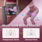 35LB Fixed-Resistance Inner Thigh Exerciser + 39LB Fabric Resistance Band | Balanced Center-of-Gravity Hip & Leg Trainer Kit for Men & Women | Portable Home Gym Lower Body Workout Equipment