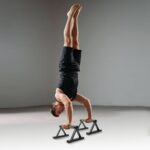 Wooden Calisthenics Parallettes Bars, Push up Handles Floor, Strength Training Pushup Stands, Parallel Handstand Bars for Home Workout Fitness