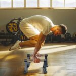 Wooden Calisthenics Parallettes Bars, Push up Handles Floor, Strength Training Pushup Stands, Parallel Handstand Bars for Home Workout Fitness