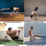 Wooden Calisthenics Parallettes Bars, Push up Handles Floor, Strength Training Pushup Stands, Parallel Handstand Bars for Home Workout Fitness