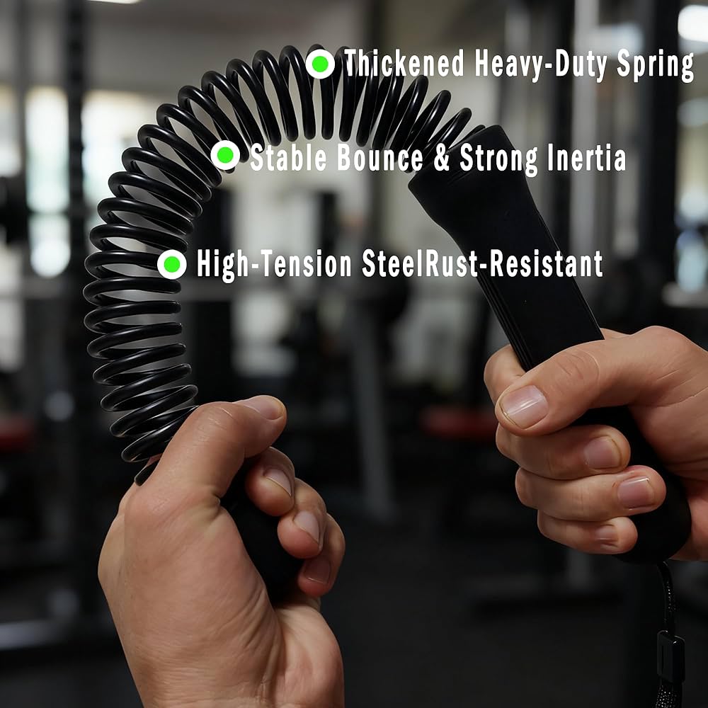 Ropeless Battle Rope – HIIT Weight Training, Multi-functional Home and Travel Exercise Equipment, Unisex Exercise Training Battle Rope Fitness Equipment with Anti-slip Tape