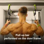 Portable Pull Up Bar for Doorway,Adjustable Home Gym Equipment, No Screws Installation, 250lbs Weight Capacity, Dual Handle Design for Pull-Ups,Chin-Up Core Training