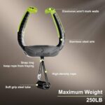 Portable Pull Up Bar for Doorway,Adjustable Home Gym Equipment, No Screws Installation, 250lbs Weight Capacity, Dual Handle Design for Pull-Ups,Chin-Up Core Training