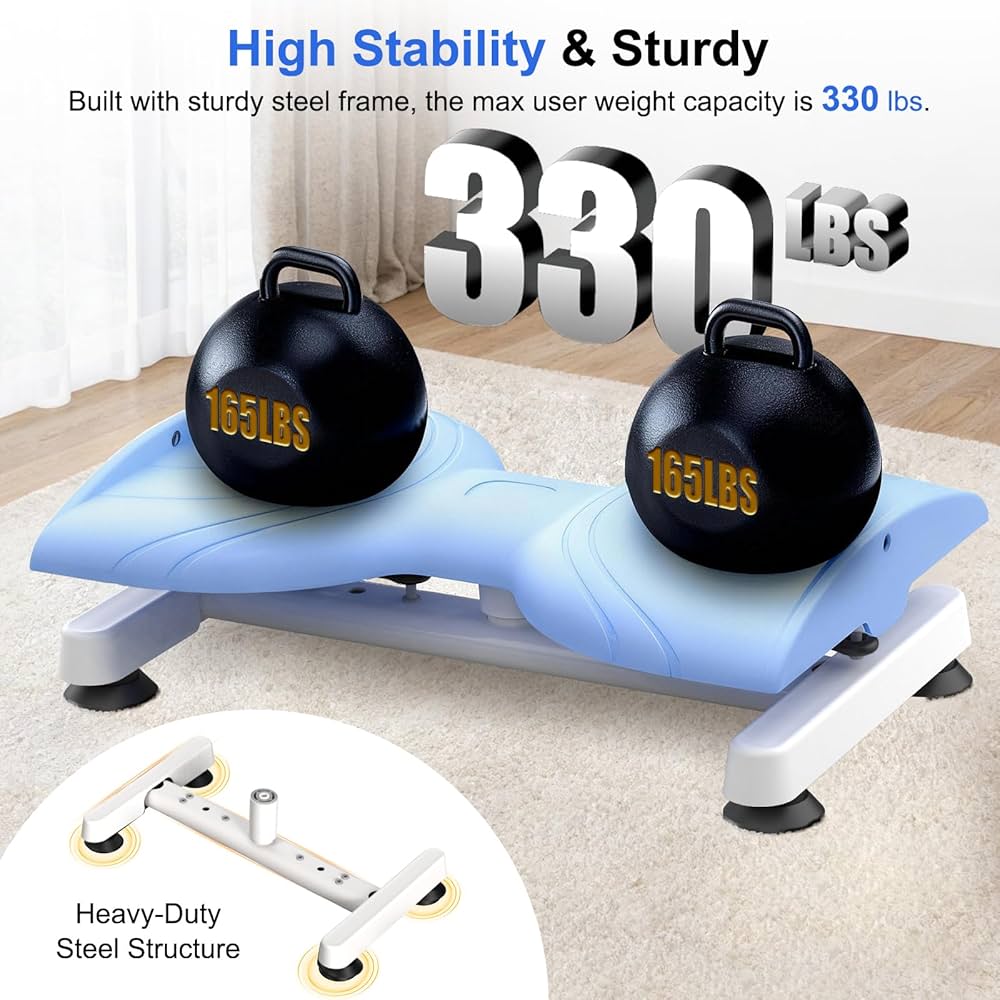 KESHWELL Ab Machine,Waist Twist Machine Exercise,Waist Trainer For Women,Noiseless Ab Exercise Twist Board For Weight Loss&Waist Slim,330 Lbs Capacity At Home Workout Equipment.