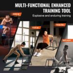 VEVOR Plyometric Jump Box, 18 Inch Plyo Box, Steel Plyometric Platform and Jumping Agility Box, Anti-Slip Fitness Exercise Step Up Box for Home Gym Training, Conditioning Strength Training