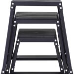 VEVOR Plyometric Jump Box, 18 Inch Plyo Box, Steel Plyometric Platform and Jumping Agility Box, Anti-Slip Fitness Exercise Step Up Box for Home Gym Training, Conditioning Strength Training
