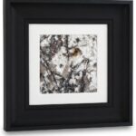 Natural Marble Decorative Wall Art Home Decor for Living Room Abstract Stone Painting Bedroom Aesthetic Office Farmhouse Fall Rustic Heavy Texture Picture Framed 14×14 inch Pandora Stone