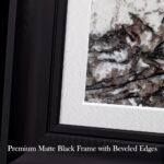 Natural Marble Decorative Wall Art Home Decor for Living Room Abstract Stone Painting Bedroom Aesthetic Office Farmhouse Fall Rustic Heavy Texture Picture Framed 14×14 inch Pandora Stone