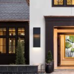 Modern LED Outdoor Wall Sconce 17W Integrated LED Outdoor Wall Mount,Anti Rust Textured Black Suit for Wet Locations and All Rooms,Easily Installed in Any Direction.Bulb Included.