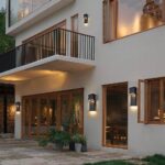 Modern LED Outdoor Wall Sconce 17W Integrated LED Outdoor Wall Mount,Anti Rust Textured Black Suit for Wet Locations and All Rooms,Easily Installed in Any Direction.Bulb Included.