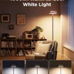 Govee Uplighter Floor Lamp for Living Room, RGBIC Ripple Projector, Floor Lamp for Bedroom, Compatible with SmartThings, Alexa, and Matter, LED Modern Corner Floor Light, Warm Cool White Standing Lamp