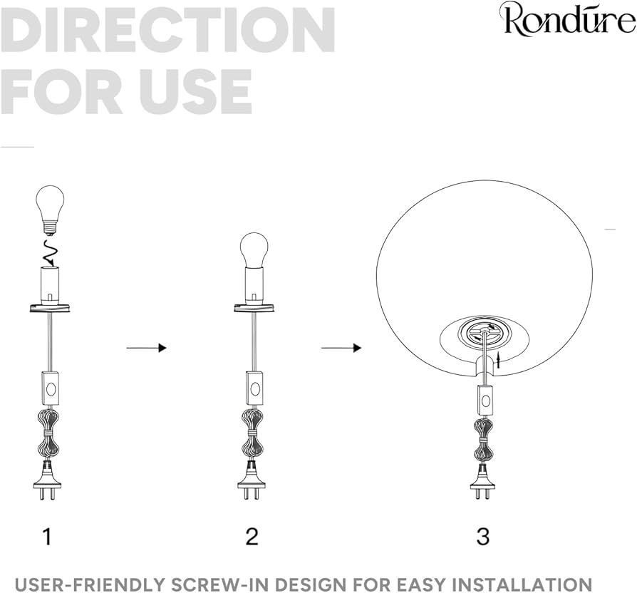 RONDURE 12.5″ Modern Ceramic Table Lamp, Fully Dimmable Modern Bedside Lamps for Bedroom, Living Room and Nightstand, White Translucent Ceramic Shade, Warm Ambient Lighting, Corded, Bulb IncludedI’m