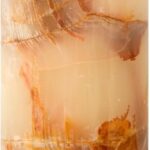 UMAID Handcrafted Onyx Marble Table Lamp, Each Lamp One-of-a-Kind with Natural Patterns, Warm Amber Glow, Dimmable Cord & Bulb, Modern Home Decor for Bedroom, Desk, Office, Living Room, or Bedside