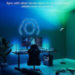 Govee Torchiere Floor Lamp with Matter, Alexa Compatible, RGBIC Warm Cool White Standing Lamp with 77 Scene Modes, Music Sync, 67″ Modern Floor Lamps for Living Room Bedroom, Black, 172 ft² Light Area