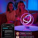 Lepro TB1 AI Smart Table Lamp, RGB+IC Addressable Color Changing Desk Light Alexa Google Home Enable, Music Sync, DIY Endless Scenes, APP Control Cool LED Lamp for Room Decor Ambient Lighting, 2.4 GHz