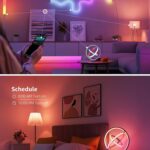 Lepro TB1 AI Smart Table Lamp, RGB+IC Addressable Color Changing Desk Light Alexa Google Home Enable, Music Sync, DIY Endless Scenes, APP Control Cool LED Lamp for Room Decor Ambient Lighting, 2.4 GHz