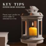 Natural Beeswax Votive Candles,11-12 Hours Unscented Votive Candles Bulk,6 Pack Beeswax Candle for Prayers,100% Pure Bees Wax Candles for Spa Relax