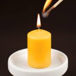 Natural Beeswax Votive Candles,11-12 Hours Unscented Votive Candles Bulk,6 Pack Beeswax Candle for Prayers,100% Pure Bees Wax Candles for Spa Relax