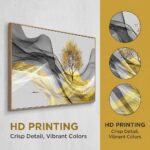 Tucai Decor Framed Wall Art Canvas Modern Light Luxury Abstract Ink Landscape Wall Art Canvas Framed for Living Room Decoration, Bedroom, Home and Office Wall Decor 20x40inch (Framed)