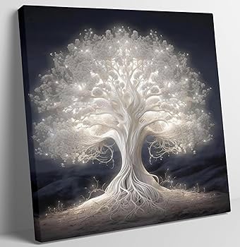 Tree of Life Canvas Wall Art Abstract Myth Tree of Life Painting Picture Wall Decor spiritual office Poster Print Artwork for the Living room office meditation room bedroom hotel Home Decoration