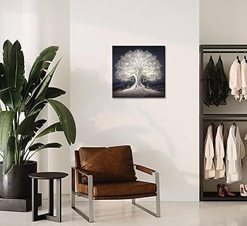Tree of Life Canvas Wall Art Abstract Myth Tree of Life Painting Picture Wall Decor spiritual office Poster Print Artwork for the Living room office meditation room bedroom hotel Home Decoration