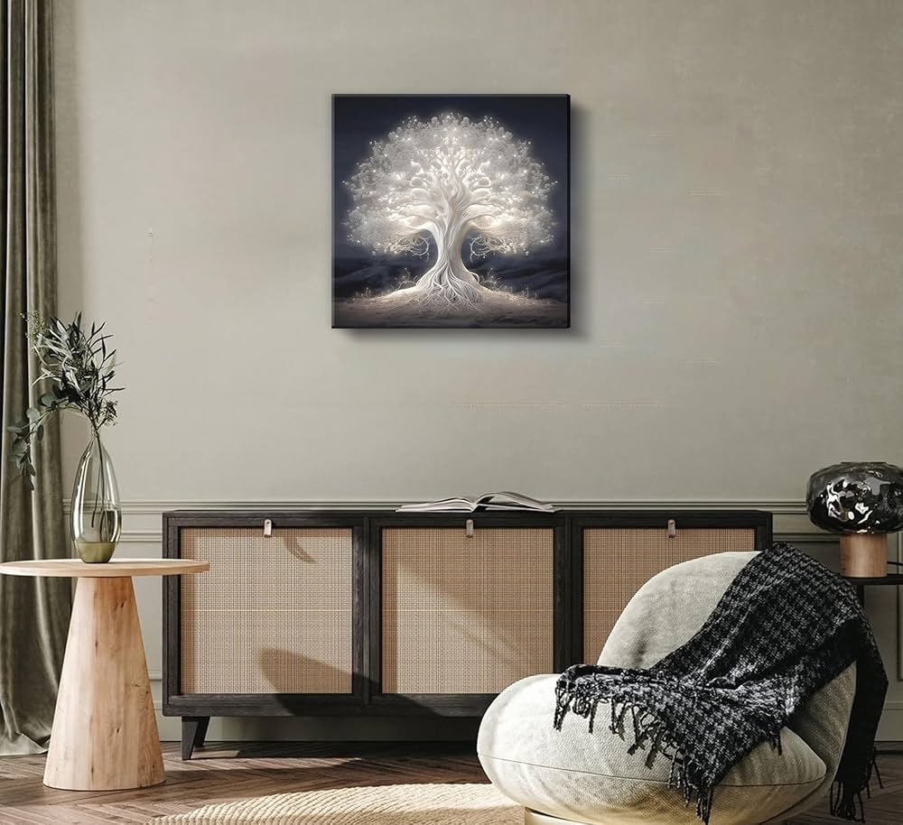 Tree of Life Canvas Wall Art Abstract Myth Tree of Life Painting Picture Wall Decor spiritual office Poster Print Artwork for the Living room office meditation room bedroom hotel Home Decoration