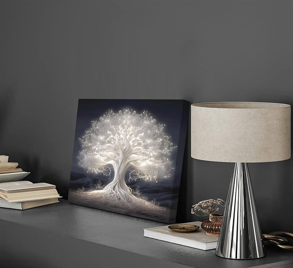 Tree of Life Canvas Wall Art Abstract Myth Tree of Life Painting Picture Wall Decor spiritual office Poster Print Artwork for the Living room office meditation room bedroom hotel Home Decoration