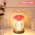 Rose Flower Lamp,Birthday Gifts for Women,Rechargeable Cordless LED Touch Lamps,3-Colour Infinitely Dimming Small Night Light,for Living Room,Dining Room,Bedroom Festival Home Decor