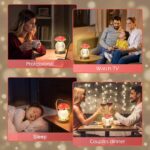 Rose Flower Lamp,Birthday Gifts for Women,Rechargeable Cordless LED Touch Lamps,3-Colour Infinitely Dimming Small Night Light,for Living Room,Dining Room,Bedroom Festival Home Decor
