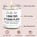 Funny Scented Candle, House Warming Gifts New Home, Housewarming Gifts for Women, Men, Couple, New Homeowner – First Apartment Essentials – Closing Presents for Home Buyers – 9 oz