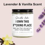 Funny Scented Candle, House Warming Gifts New Home, Housewarming Gifts for Women, Men, Couple, New Homeowner – First Apartment Essentials – Closing Presents for Home Buyers – 9 oz