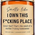 Funny Scented Candle, House Warming Gifts New Home, Housewarming Gifts for Women, Men, Couple, New Homeowner – First Apartment Essentials – Closing Presents for Home Buyers – 9 oz