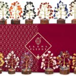 Crystal Tree Set of 12 Unique Birthday Gifts for Women, Sister, Mom, Home Office Decor, Shelf Desk Decoration for Positive Energy, Bring Good Luck, Money, Reiki Healing, Chakra Tree of Life Gift Sets