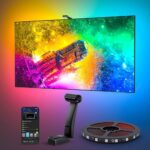 Govee Envisual TV LED Backlight T2 with Dual Cameras, 11.8ft RGBIC Wi-Fi LED Strip Lights for 55-65 inch TVs, Double Strip Light Beads, for Home Decorations, Smart App Control, Music Sync