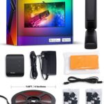 Govee Envisual TV LED Backlight T2 with Dual Cameras, 11.8ft RGBIC Wi-Fi LED Strip Lights for 55-65 inch TVs, Double Strip Light Beads, for Home Decorations, Smart App Control, Music Sync