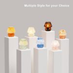 Mushroom Lamp Small Lamp Table Lamp for Bedroom, Desk Bedside Lamps for Living Room,Mushroom Decor Cute Mini Modern Mid Century Lamps for Night Stands,Aesthetic Home Living Room Decor(Black)