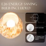 Mushroom Lamp Table Lamp for Bedroom,Small Desk Bedside Lamps for Living Room,Mushroom Decor Cute Mini Modern Mid Century Lamps for Night Stands,Aesthetic Home Living Room Decor(Flame Cream)