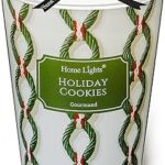 HomeLights 1-Wick Candles for Home Scented – 6.7oz Soy Wax Blend Candle Long-Lasting Fragrance, Rustic Modern Home Decor and Housewarming Gifts, Holiday Cookies