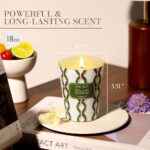 HomeLights 1-Wick Candles for Home Scented – 6.7oz Soy Wax Blend Candle Long-Lasting Fragrance, Rustic Modern Home Decor and Housewarming Gifts, Holiday Cookies