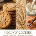 HomeLights 1-Wick Candles for Home Scented – 6.7oz Soy Wax Blend Candle Long-Lasting Fragrance, Rustic Modern Home Decor and Housewarming Gifts, Holiday Cookies