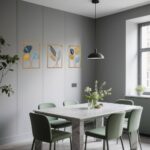 Metal Wall Art 3D Minimalist Tree Leaf Wall Sculpture Decor, Gold Framed Wall Art for Living Room Bedroom Dining Room Office – Housewarming Gifts (Gold Gray, 3 Pack)