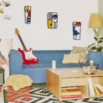 Pinetree Art Abstract Face Metal Wall Art Picasso Cubism-Inspired Wall Decor Modern Minimalism Line Mask Wall Sculpture for Home Office Living Room (Face B)