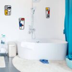 Pinetree Art Abstract Face Metal Wall Art Picasso Cubism-Inspired Wall Decor Modern Minimalism Line Mask Wall Sculpture for Home Office Living Room (Face B)