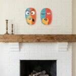 Funny Masks Wall Decor Sculptures – 2 Piece Humorous Bad Smell Theme Bathroom Wall Hanging Statues,for Modern Home Decor,Bathroom,Living Room,Bedroom Abstract Resin Wall Art & Housewarming Gifts