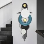 Modern Metal Wall Decor,Geometric Circle Contemporary Home Decor, Large 42x 16 Inches Metal Wall Sculpture,Handmade Wall Hanging Wall Decor for Living Room/Dinning Room/Bedroom/Entryway/Hallways