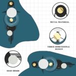 Modern Metal Wall Decor,Geometric Circle Contemporary Home Decor, Large 42x 16 Inches Metal Wall Sculpture,Handmade Wall Hanging Wall Decor for Living Room/Dinning Room/Bedroom/Entryway/Hallways