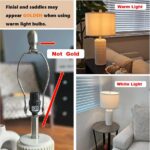 PoKat 23″ Modern Ceramic Table Lamp Set of 2 for Living Room White Desk Lamps for Bedroom Farmhouse Bedside Nightstand Lamp House Warming Gifts New Home Decor End Table Lamps Gifts for Women Mom Beige