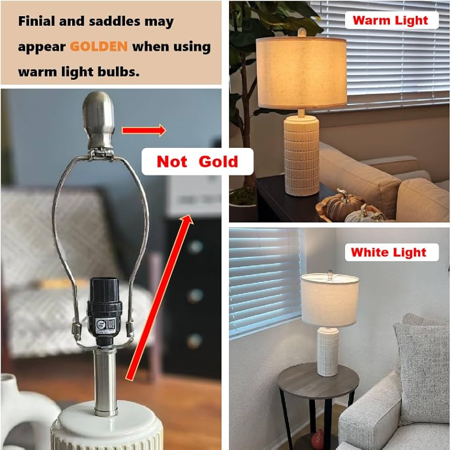 PoKat 23″ Modern Ceramic Table Lamp Set of 2 for Living Room White Desk Lamps for Bedroom Farmhouse Bedside Nightstand Lamp House Warming Gifts New Home Decor End Table Lamps Gifts for Women Mom Beige